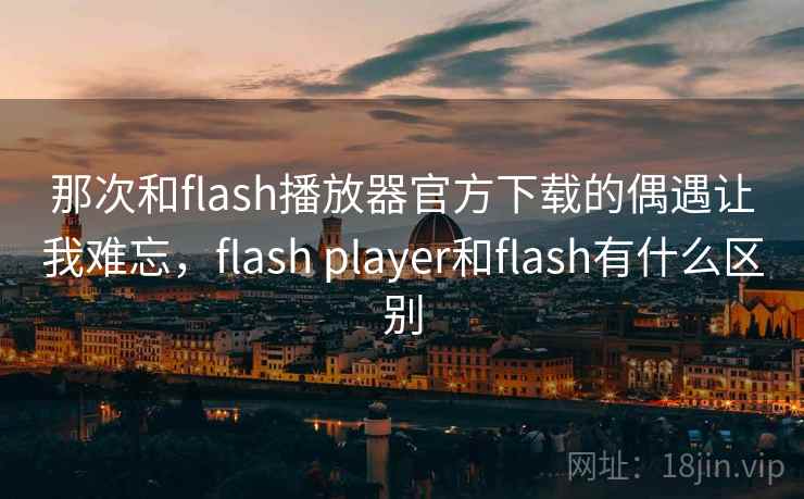 那次和flash播放器官方下载的偶遇让我难忘,flash player和flash有什么区别